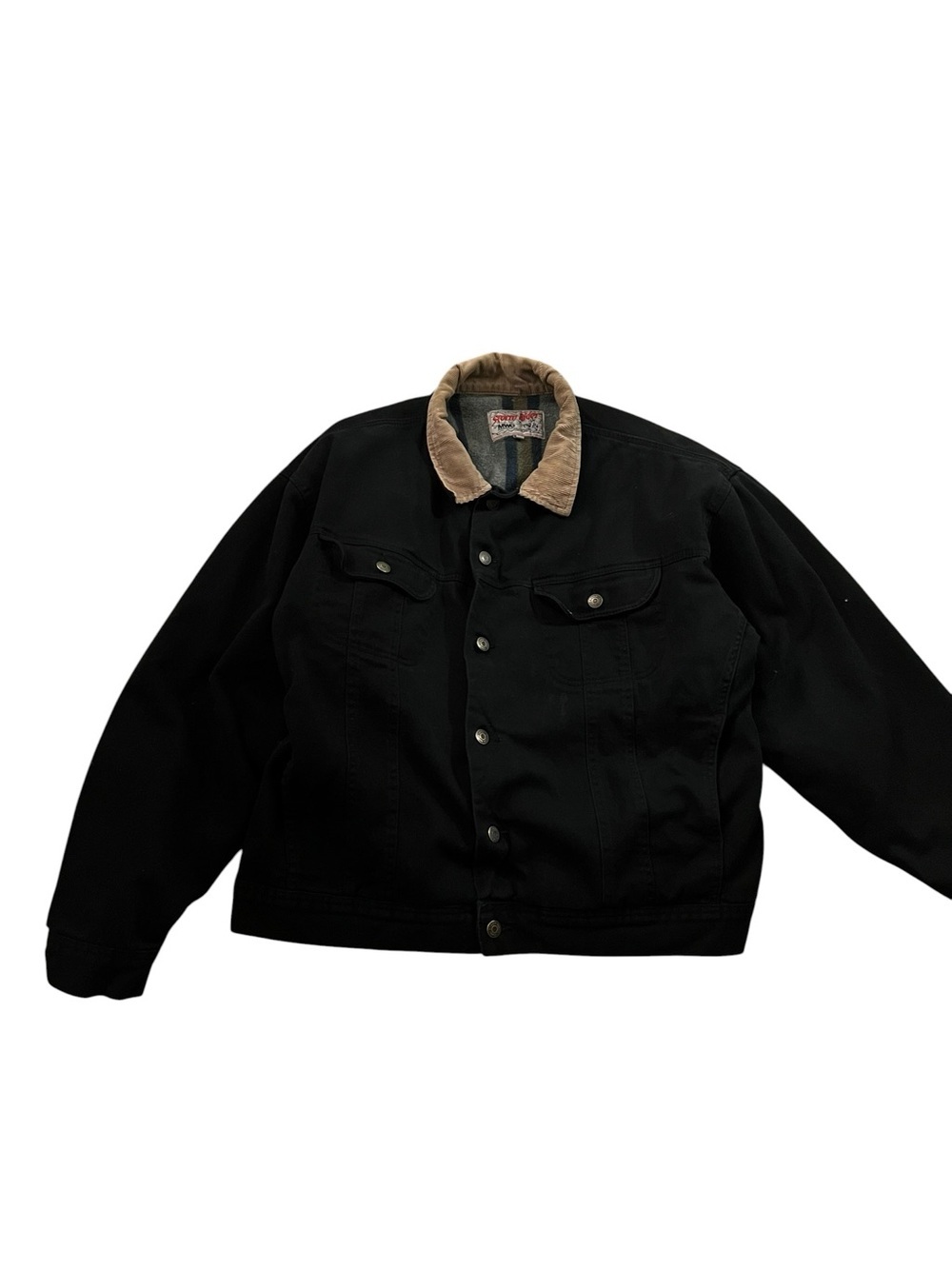 MWG Storm Rider Men’s Lined Denim Jacket Black XL Size (132)